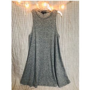 Gray sweater dress